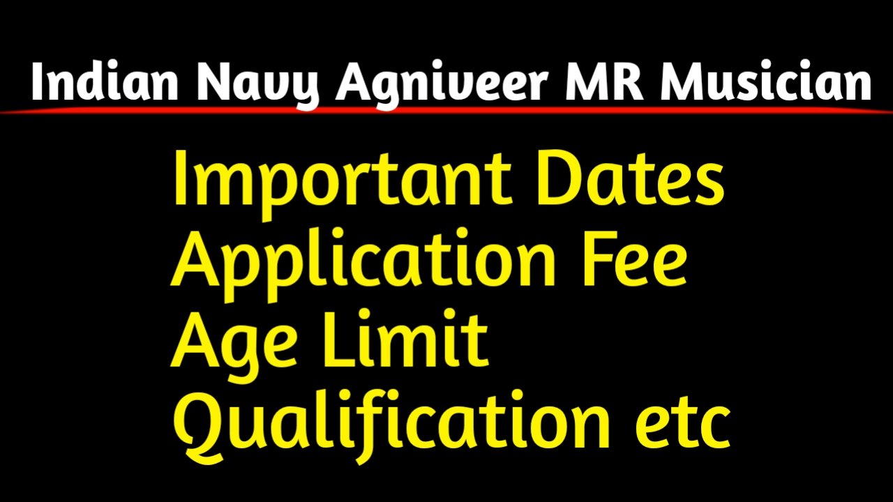Indian Navy Agniveer MR Musician Vacancy