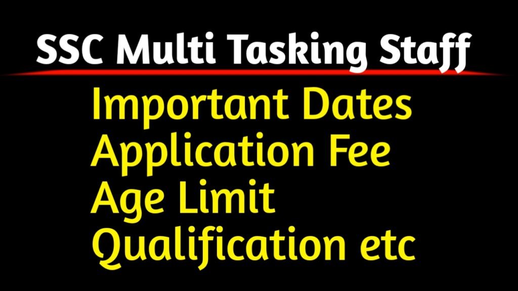 SSC Multi Tasking Staff Recruitment